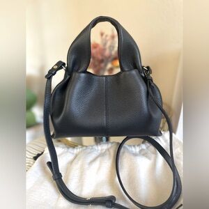 Polene Numero Neuf Mini Textured Black